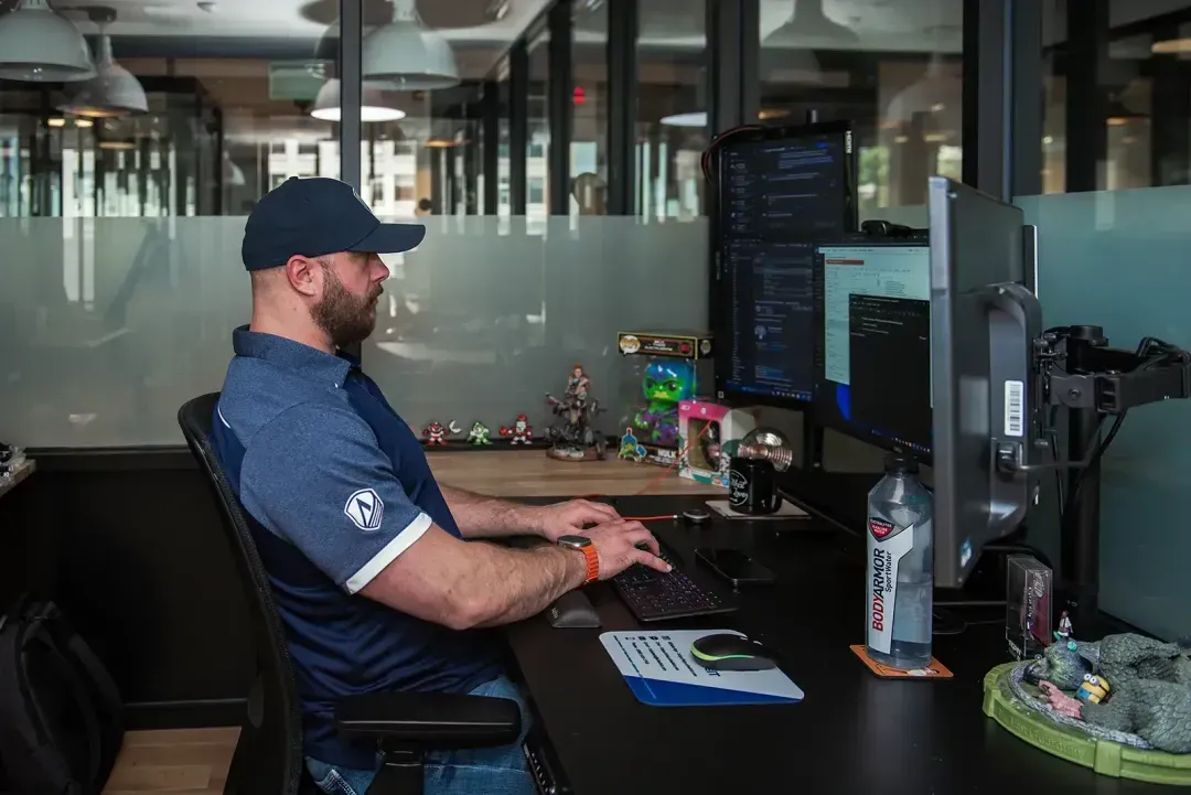 Programmer work on IT Hep desk at AllSafe IT