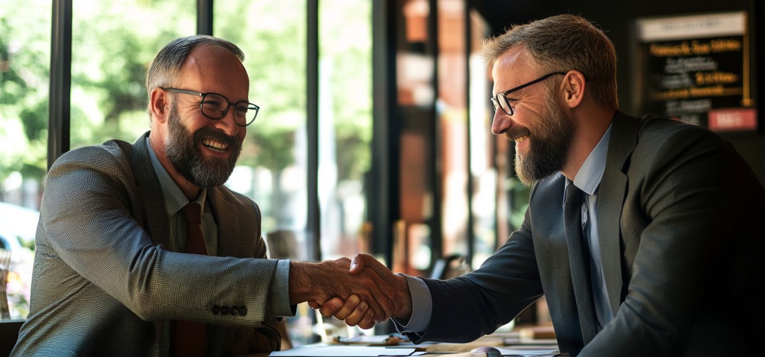 Business owner working with an MSP.