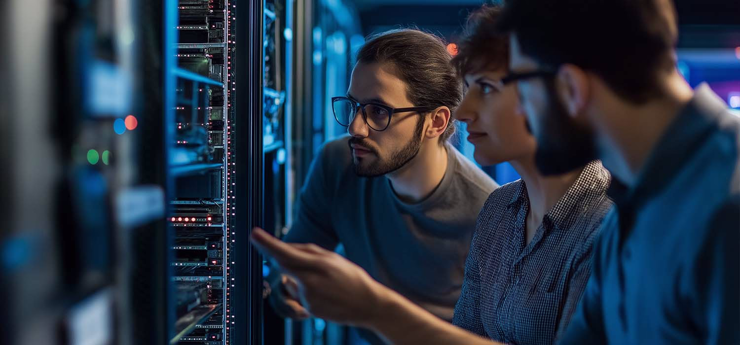 Team collaborating to fix integration issues and improve IT infrastructure