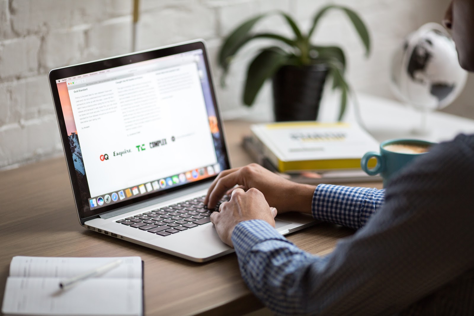 Remote worker connecting over a secure VPN.