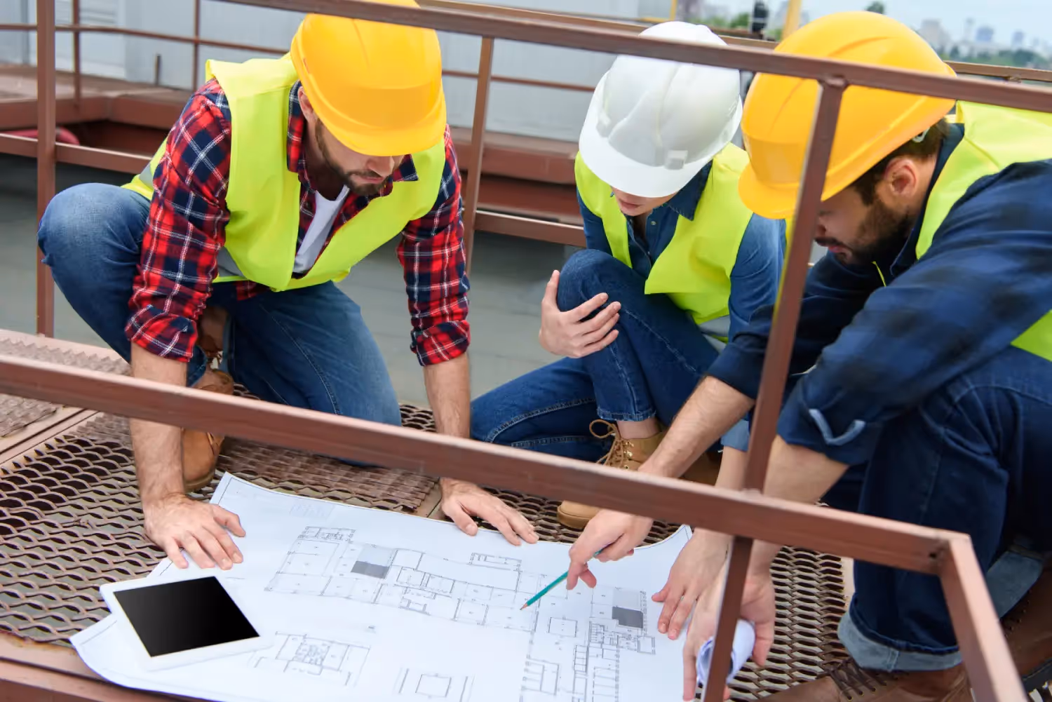 Workers working in a manufacturing company